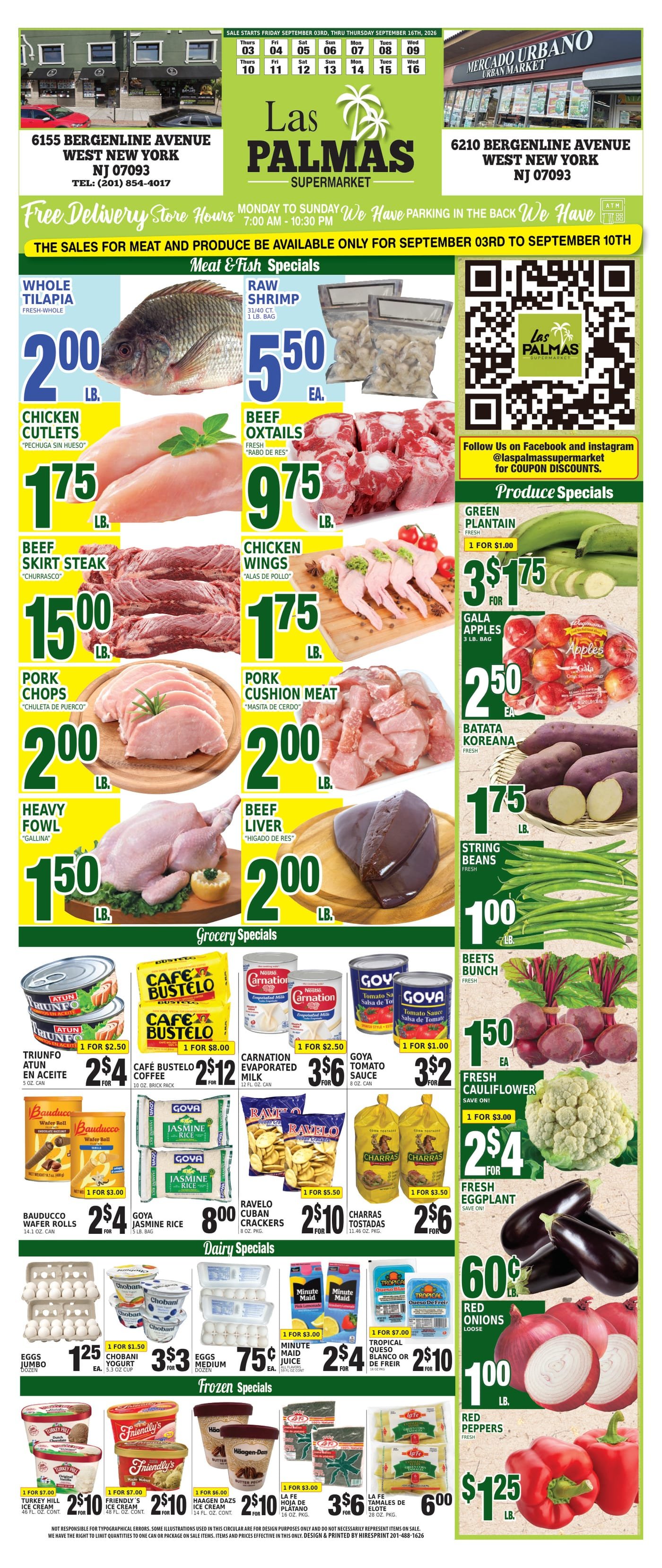 Vista previa del flyer de especiales de la semana